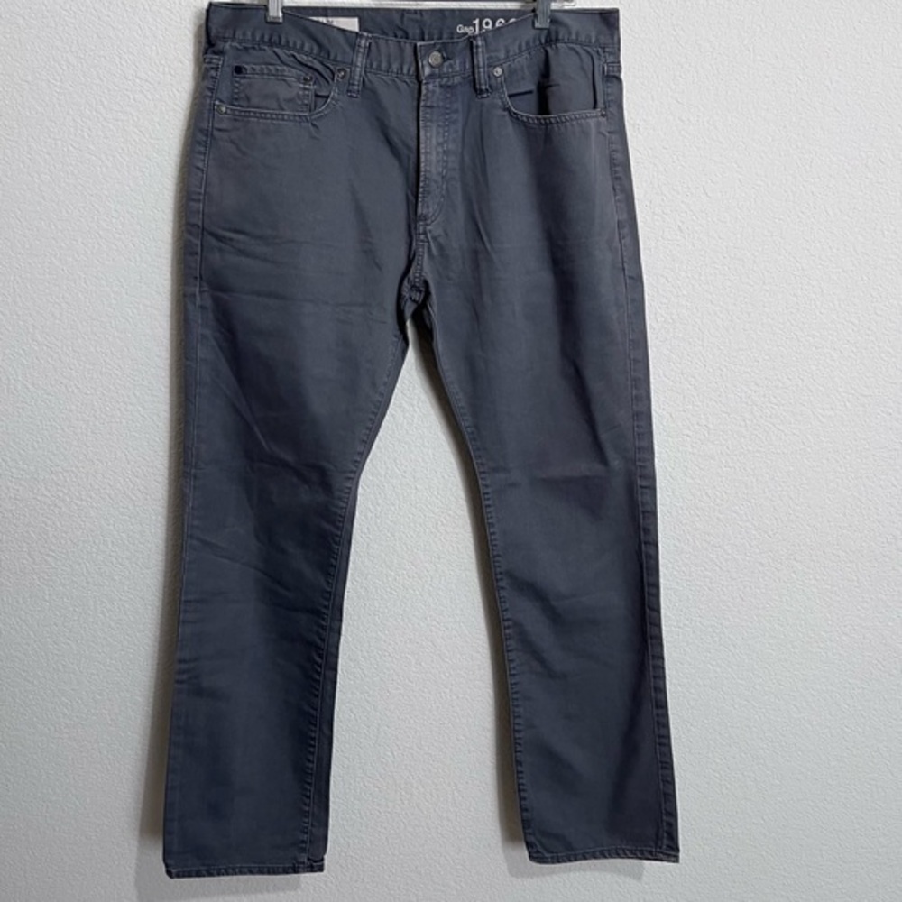 GAP Gray Wash Demin Jeans 1969 Slim New 33 X 30